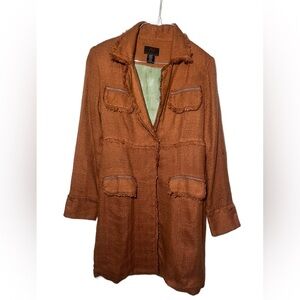 True Meaning Orange Blazer Classic Design